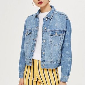 Topshop star denim jacket